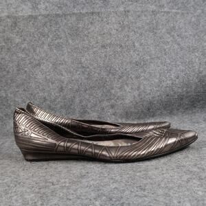 Sam Edelman Shoes Womens 7 Flats Pointy Toe Low Wedge Loafer Fashion Leather